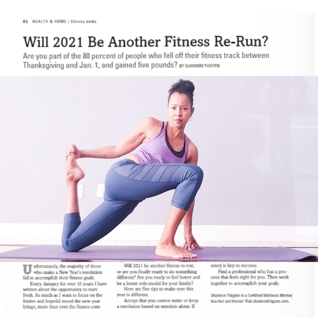 Shannon Thigpen article "Will 2021 Be Another Fitness Re-Run?"